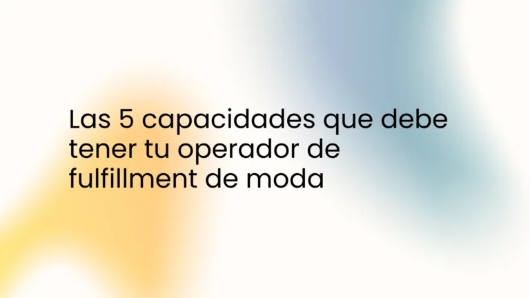 Infographie des capacités clés pour le fulfillment de la mode et du textile.